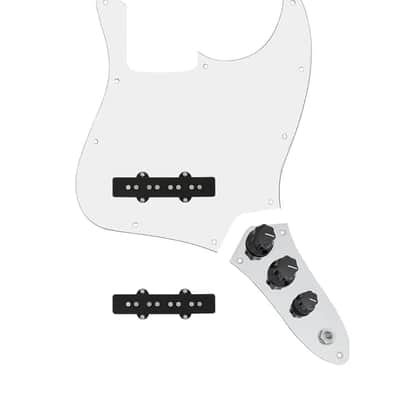 Immagine 920D Custom Jazz Bass Drive HOT Loaded White Pickguard w/Standard Control Plate - 2