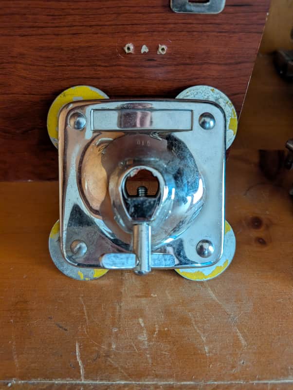 Slingerland SET-O-MATIC Tom Mount bracket 1960s - Chrome image 1