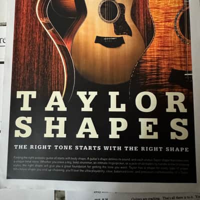 Taylor Shapes Flyer, Humidity & Repair Info Sheets 90s-2000s image 4