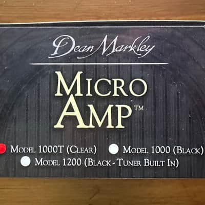 Dean Markley GT1000T (Clear) Micro Amp 2010's - Clear, free guitar tuner with purchase image 3