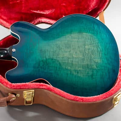 2017 Gibson ES-335 Figured Aquamarine OHSC image 7