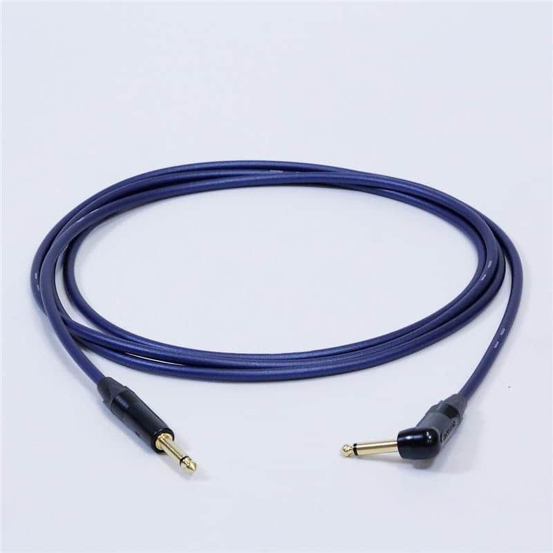 Noah'sark PASSGO BLUE TS PHONE Cable (L-shaped) (5.0m) (PASSGO BLUE) (Line Cable/Guitar Cable/Instrument Cable) (L-shaped Phone-Phone) (6.3 (2-pole) - 6.3 (2-pole), L-shaped - Straight) (Made in Japan) image 1