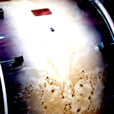 Pork Pie Percussion 3 Piece Custom 12/16/22 - MAPPA BURL w/ BLACK HARDWARE image 6