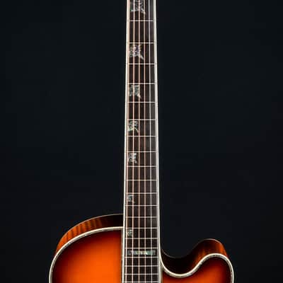 Santa Cruz F-42 Cutaway Custom Flamed Maple and European Spruce with Full Body Sunburst NEW image 11