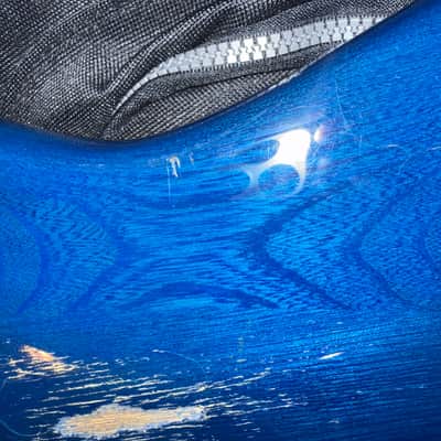 MIJ Fender Prophecy II Bass PJ  1993 - 1994 - Sapphire Blue Transparent with GIg Bag image 10