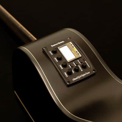 Washburn DFEACE Deep Forest Ebony Ace Stripe Wood Mahogany Neck 6-String Acoustic-Electric Guitar image 7