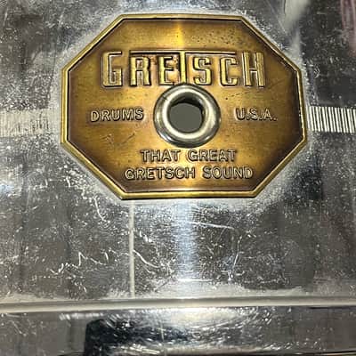 Gretsch Model 4160 Snare Drum Chrome Over Brass 14"x6" image 6
