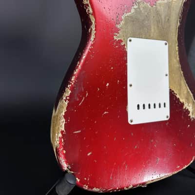 Fender Custom Shop 1963 Stratocaster Super Heavy Relic - Candy Apple Red image 12