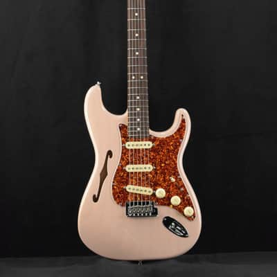 Mint Fender American Professional II Stratocaster Thinline Transparent Shell Pink Rosewood Fingerboard image 2