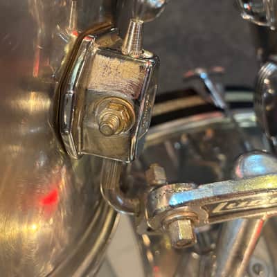 Ludwig Big Beat Late-70s 24" 4-piece Stainless Steel Drum Kit image 6