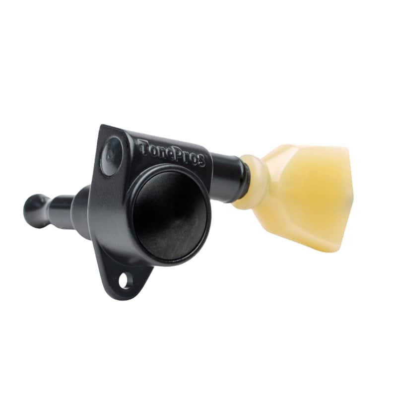 TonePros TonePros GKH330 Professional 3x3 Tuning Keys for Electric Guitar - Black Finish - New