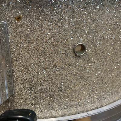 Tempro Vintage MIJ 5" x 14 " Silver Sparkle Snare Drum image 9