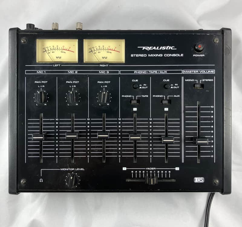 Realistic Radio Shack Model 32-1200B Stereo Mixer DJ Audio Mixing Console image 1