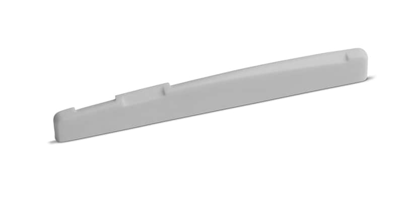 75 x 10 x 3.2 mm Compensated B with Slanted Bass Bone Saddle – Fits Some Post-2000 Epiphone® Guitars image 1