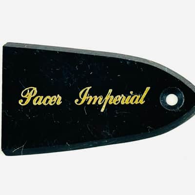 Kramer Pacer Imperial Trussrod Cover, NOS '80s - Black image 1