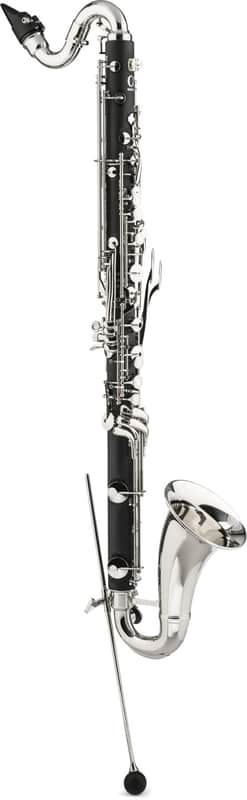 Backun Alpha Bass Clarinet with Backpack Case - Low Eb Silver-plated Keys image 1