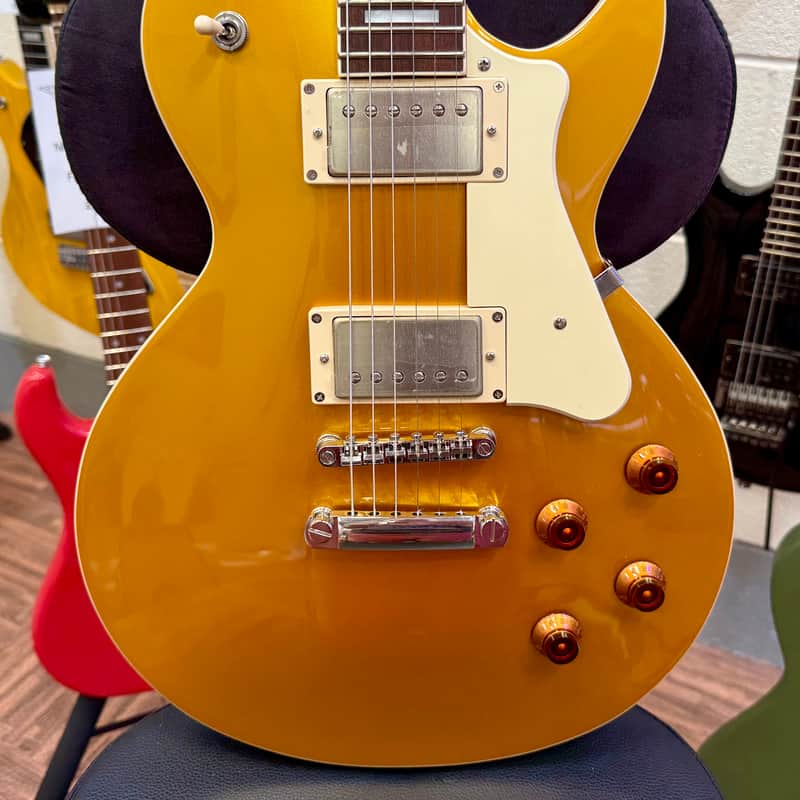 2010s Cort CR200 GT Classic Rock Series Single Cutaway HH Gold…