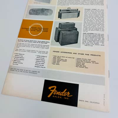 Fender Fine Electric Instruments Catalog – Original Factory Issue 1963-1964 image 2