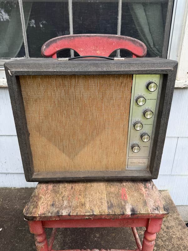Silvertone Model 1482 5-Watt 1x12 Guitar Combo 1960s - Black image 1