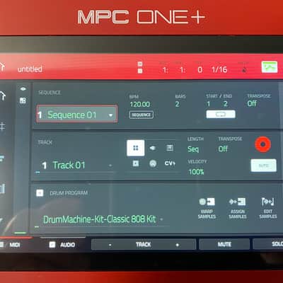 Akai MPC One + Standalone Sampler and Sequencer - Red image 9