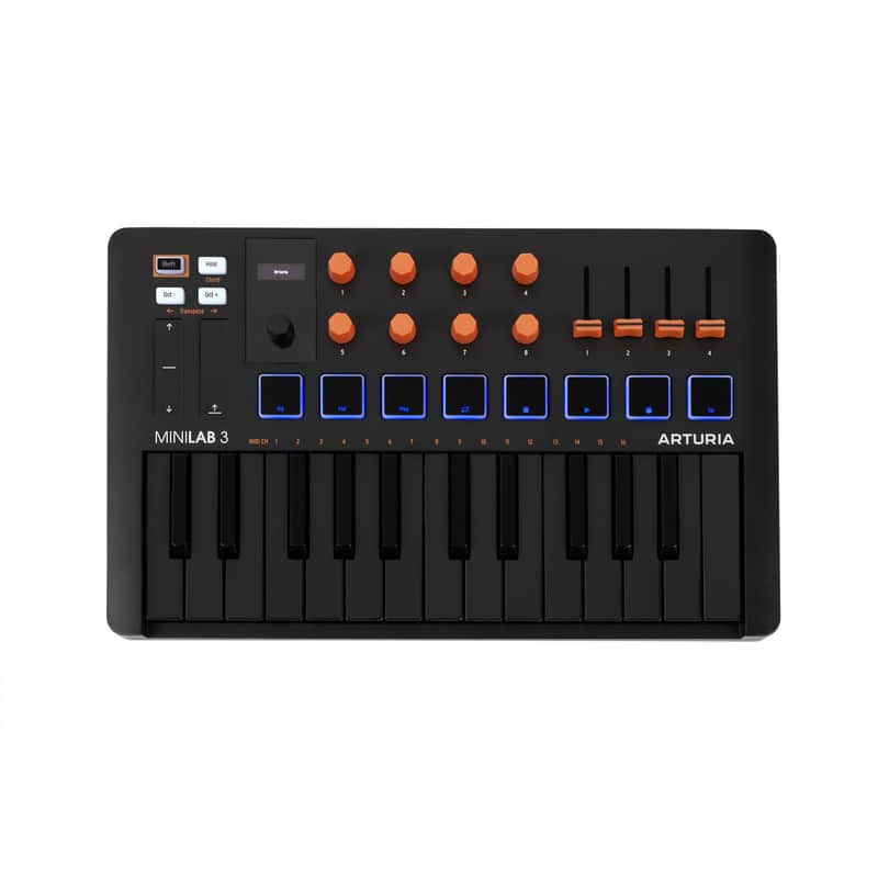 Arturia MiniLab 3 25-Note Compact MIDI Keyboard and Pad Controller image 1