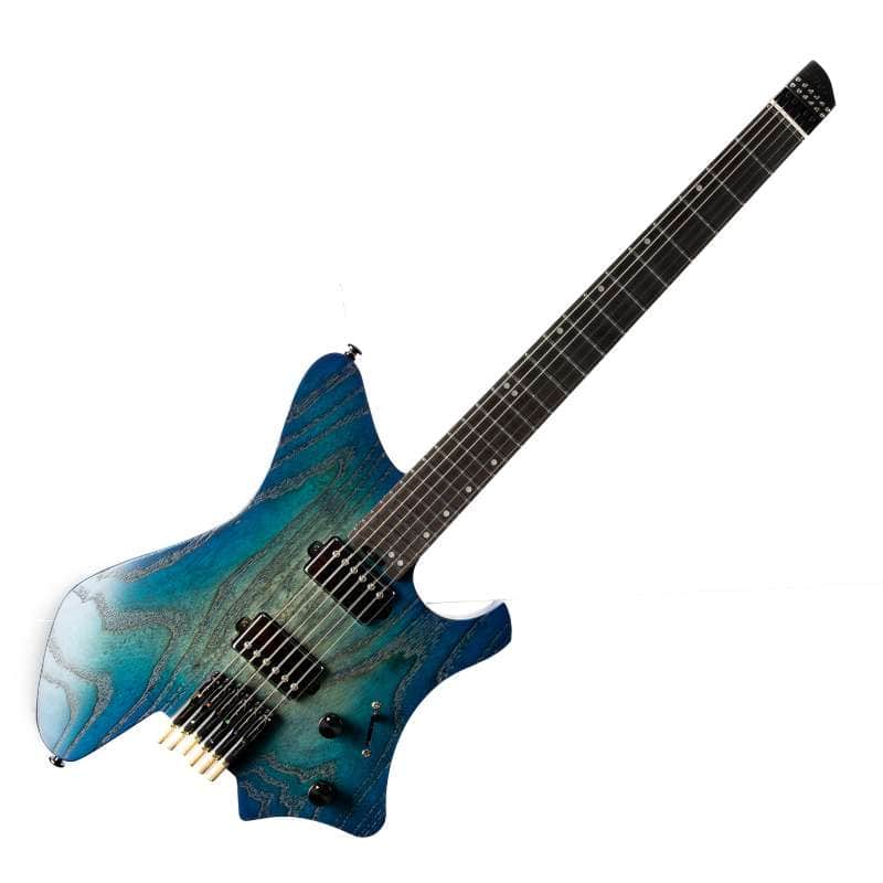 Eart GW2-Pro Headless Electric Guitar, Roasted Ash Body,24F Rounded Ends Jumbo Stainless Steel image 1