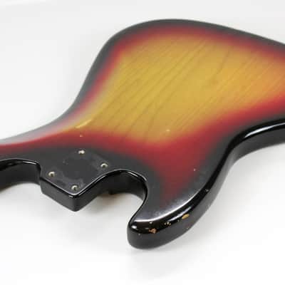 1973 Vintage Fender Jazz Bass Alder Sunburst BODY 1970s USA image 12
