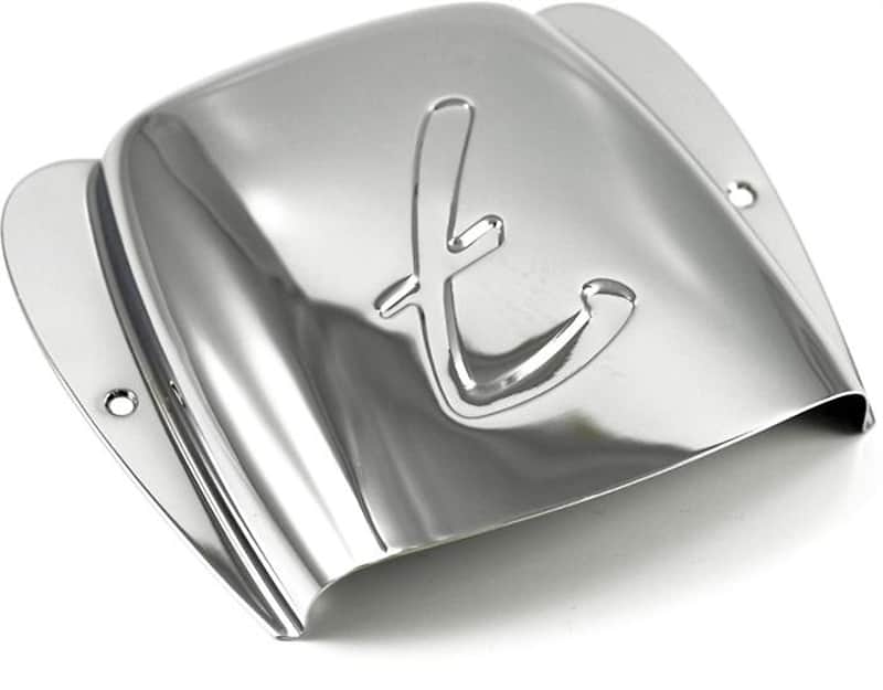 Genuine Fender Jazz/J Bass Bridge F Cover Plate - CHROME - 0010678000 image 1