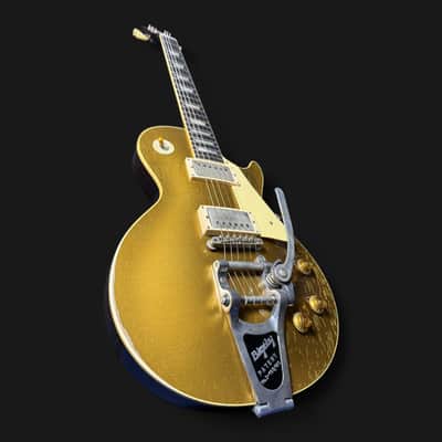 Gibson Custom Shop M2M 1957 Les Paul Goldtop Darkback Reissue • Murphy Lab Heavy Aged • Bigsby • Lower Logo • Aged Case 2024 - Double Gold image 7