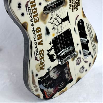 Custom Painted and Upgraded Fender Squier Telecaster Affinity Series - Custom Aged and Worn With Graphics image 3