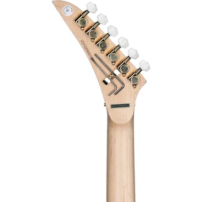 Kramer Jersey Star Floyd Rose Electric Guitar, with Gig Bag, Black Pearl image 8