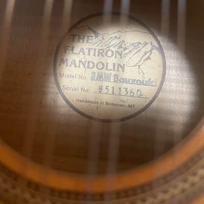 1985 Flatiron 3MW Army/Navy Mandolin – Bozeman, MT – Pre-Gibson – Original Case image 5