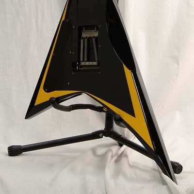 Edwards E-AL-128 EMG-ALX Mod Alexi Laiho Signature Black with Yellow Stripe image 3