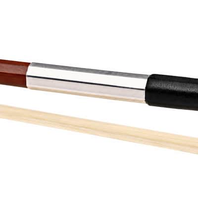 4/4 Octagonal Brazilwood Cello Bow Mongolian Horsehair Ebony Frog Parisian Eye image 4