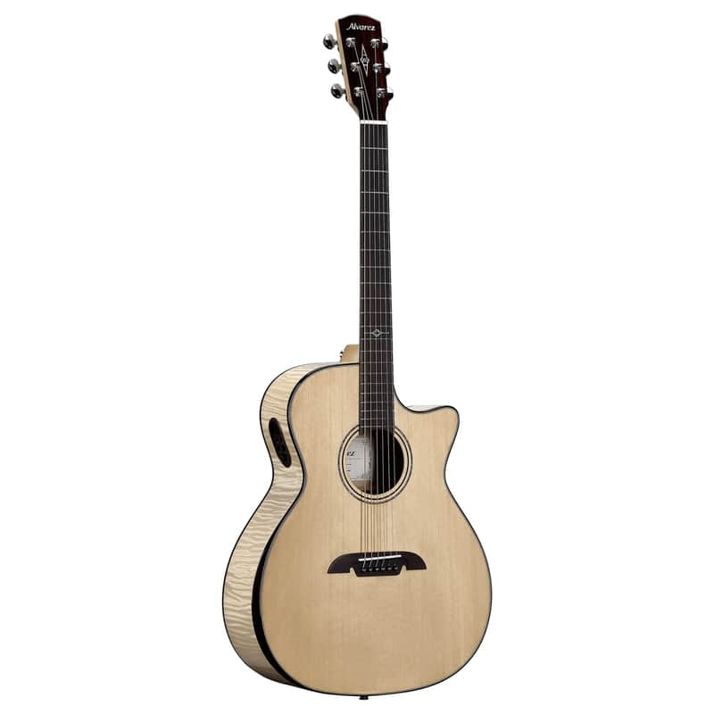 Alvarez AEG80ce Armrest Acoustic-Electric Guitar - Natural image 1