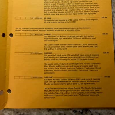 Sunn Sound Reinforcement Catalog 1991 Mixer Speakers etc image 3