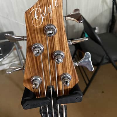 Gstyle Left Handed 5 String Bass 2020s - Wood image 4