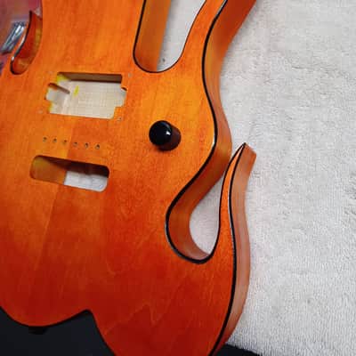 KNE Steve Vai Flame Body 2022 Yellow/ Orange Dye. FINAL PRICE DROP, Doesnt sell, I ll build another guitar. image 8