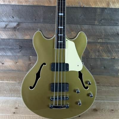 Used Schecter Corsair Bass Metallic Gold Excellent Condition image 6
