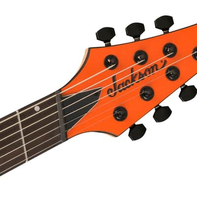 Jackson Pro Plus Series DK Modern HT7 MS Electric Guitar, Ebony Fingerboard, Satin Orange Crush image 7