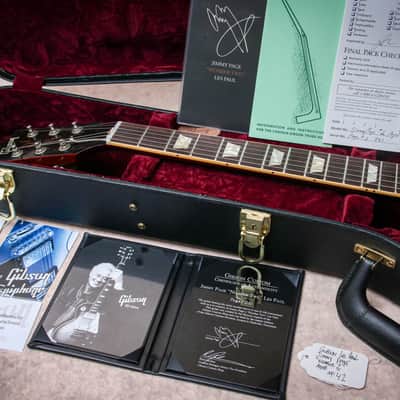 GIBSON USA Custom Shop Signature Jimmy Page "Number Two" Les Paul Reissue Tom Murphy Aged 41# "Page Burst" (2009) image 3