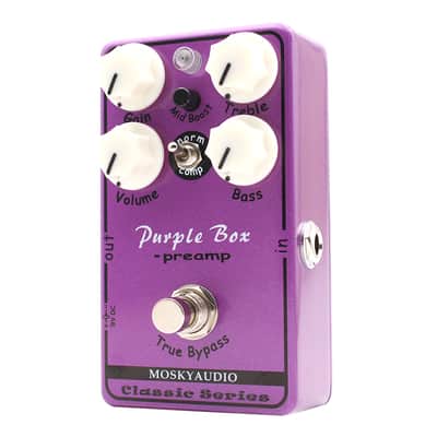 Mosky purple box Preamp Effect Pedal True Bypass,Import Tax included to USA buyer image 2