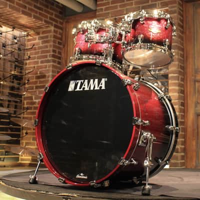 Tama Starclassic Walnut/Birch 5pcs Molten Dark Raspberry Fade Drum set - Demo! image 3