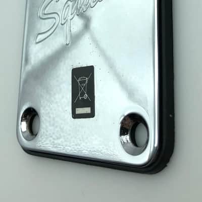 Fender Squier Neck Plate w/Gasket & Hardware - Chrome image 2