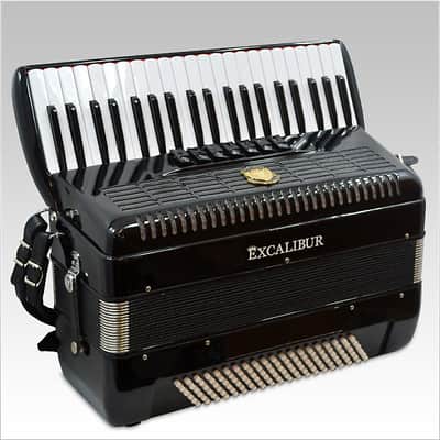 Excalibur Ultralight Weltbestin Piano Accordion 7 Switch 2016 Black image 1