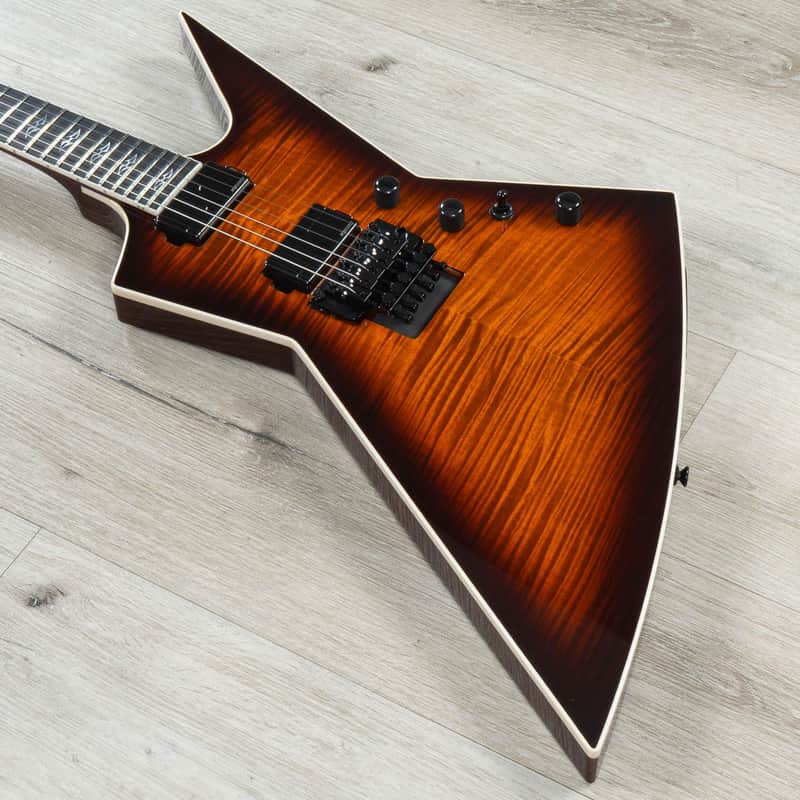 Mint Dean USA ZERO Floyd Guitar, Ebony Fretboard, Flame Maple Top, Fishman Fluence Modern Set, Tiger Eye image 1