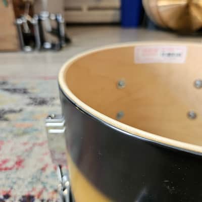 Ludwig Club Date USA 18-14-10" Maple/Poplar 7-ply Shells - Black/Gold Duco image 24