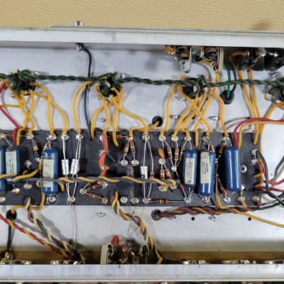 Fender Bandmaster Head and Cabinet 1963 Smooth White Tolex Original Covers Near Mint - White image 20