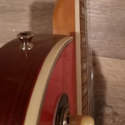 Harmony H-90 Single Cut Late 70s Lawwsuit Era Red Cherryburst image 5