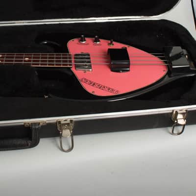 Wandre Etrurian II Solid Body Electric Bass Guitar (1965), molded plastic hard shell case. image 14